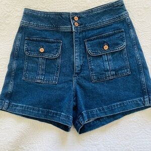 GAP Hi Rise Stride Denim Shorts 4 Tall 4” inseam